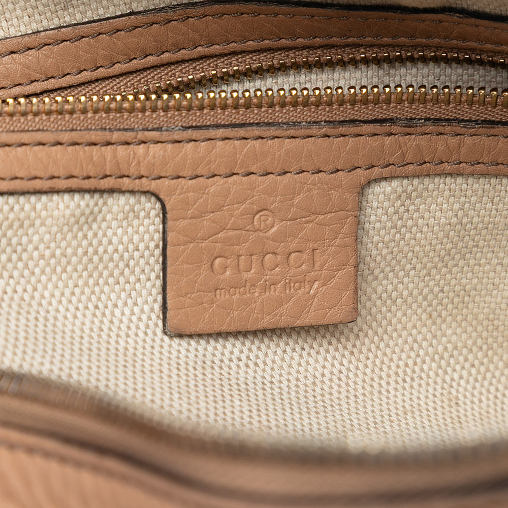 Pre-Loved Gucci Pebbled Leather Soho Chain Zip Shoulder Bag - Picture 5 of 7